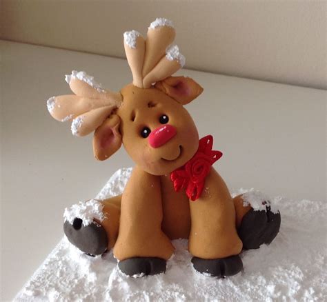 Clay magic reindeer